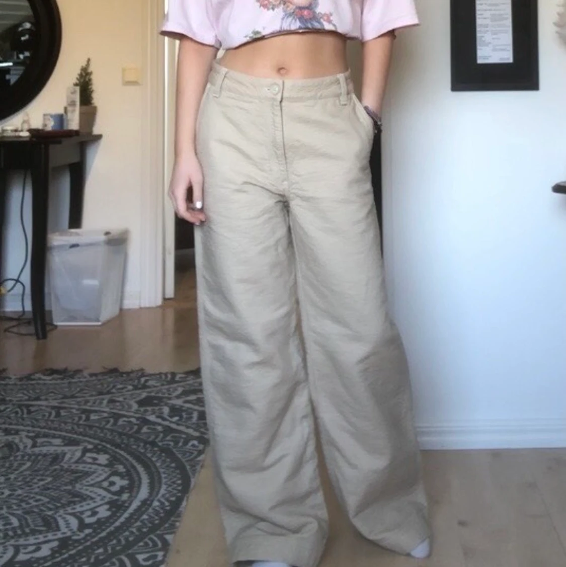 Weekday lågmidjade byxor - 91