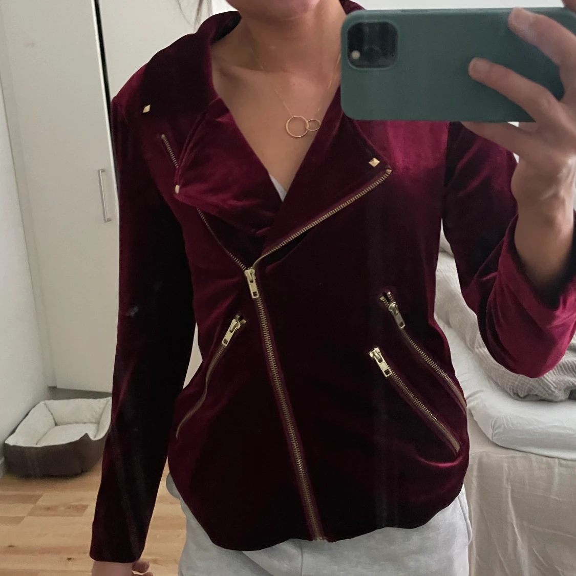 Sanne Alexandra , röd jacka strl XS