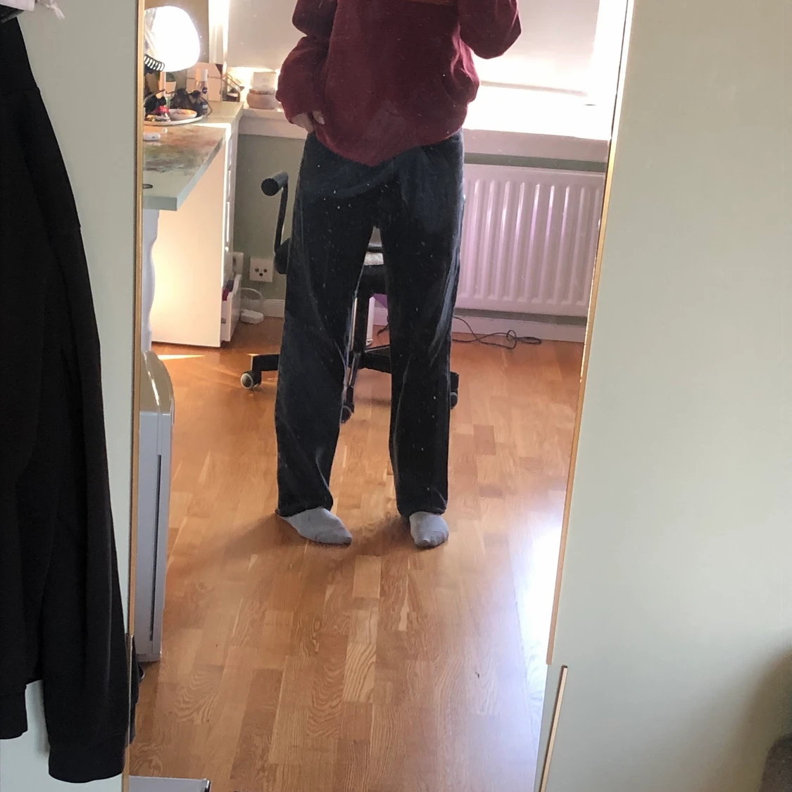 Lågmidjade svarta jeans - 90