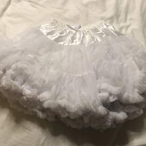 Fluffig vit underkjol från Amazon. Använd ca 8 gånger, den är gammal men eftersom jag inte har använt den mycket så är den som ny. 