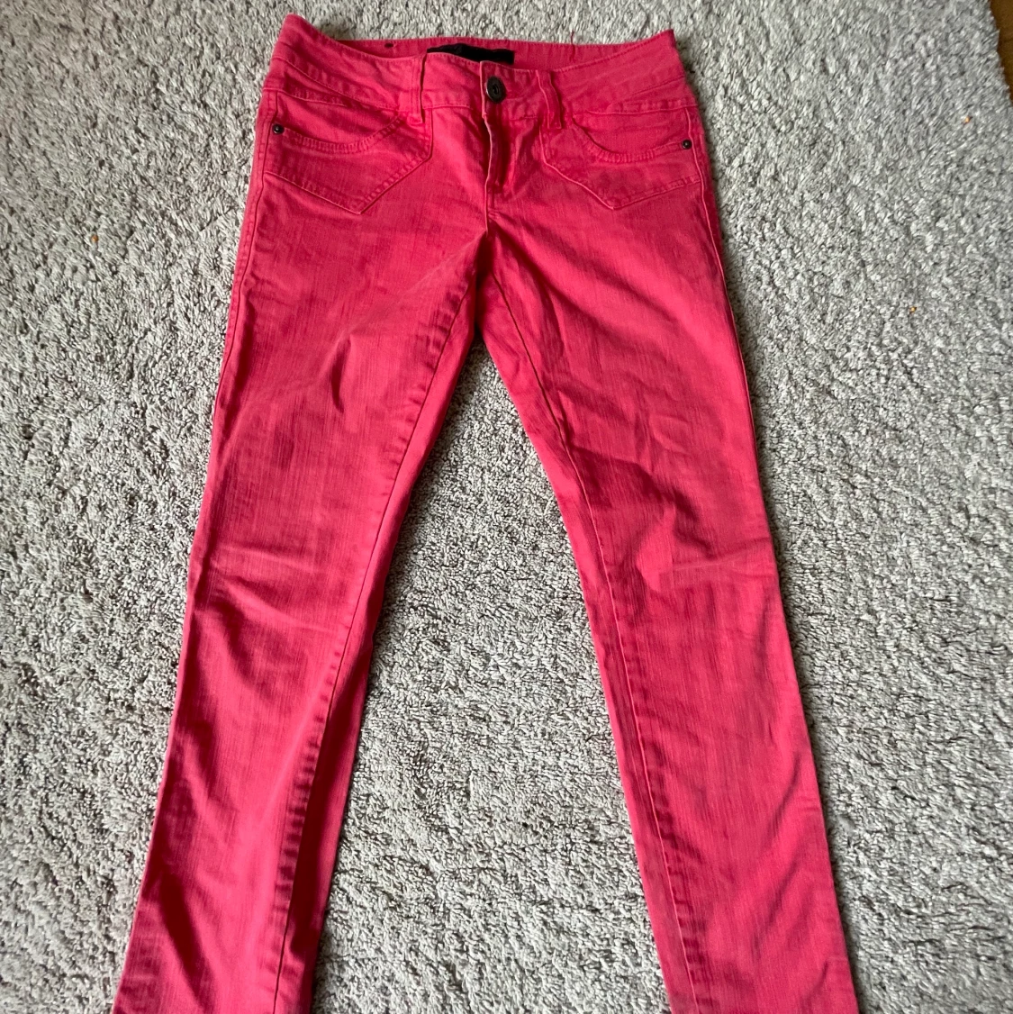 Rosa lågmidjade jeans - 90