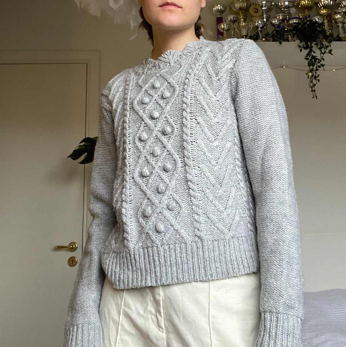 Lindex grå stickad tröja