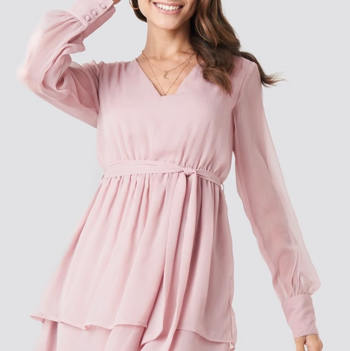 Klänning i ljusrosa 