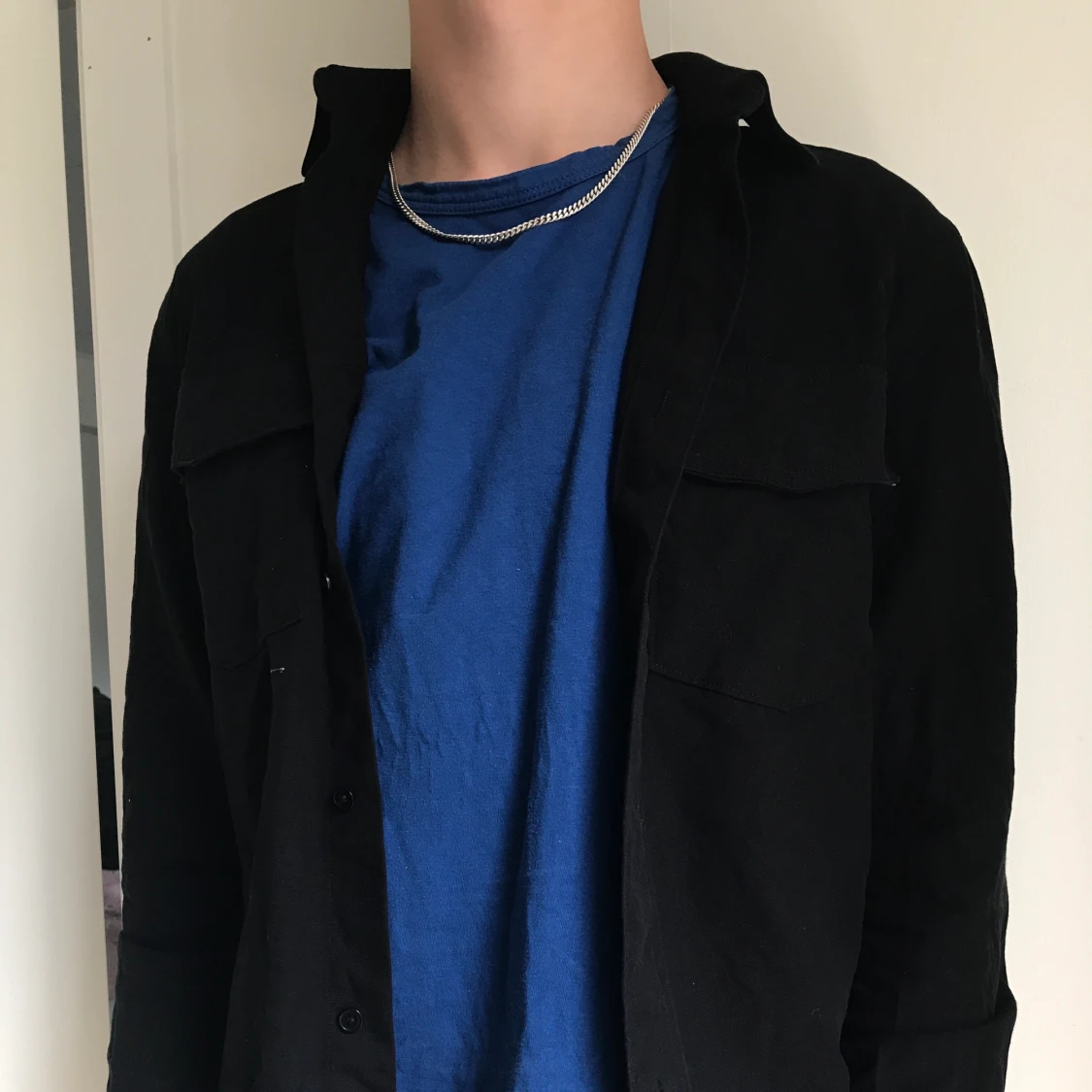 svart skjortjacka från hm - 90