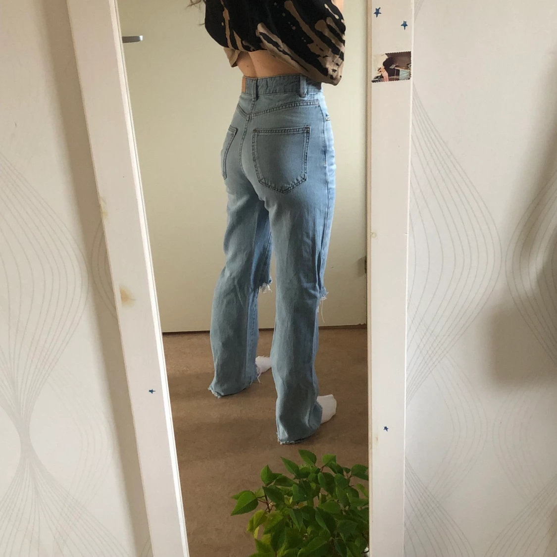 Blå raka jeans - 91