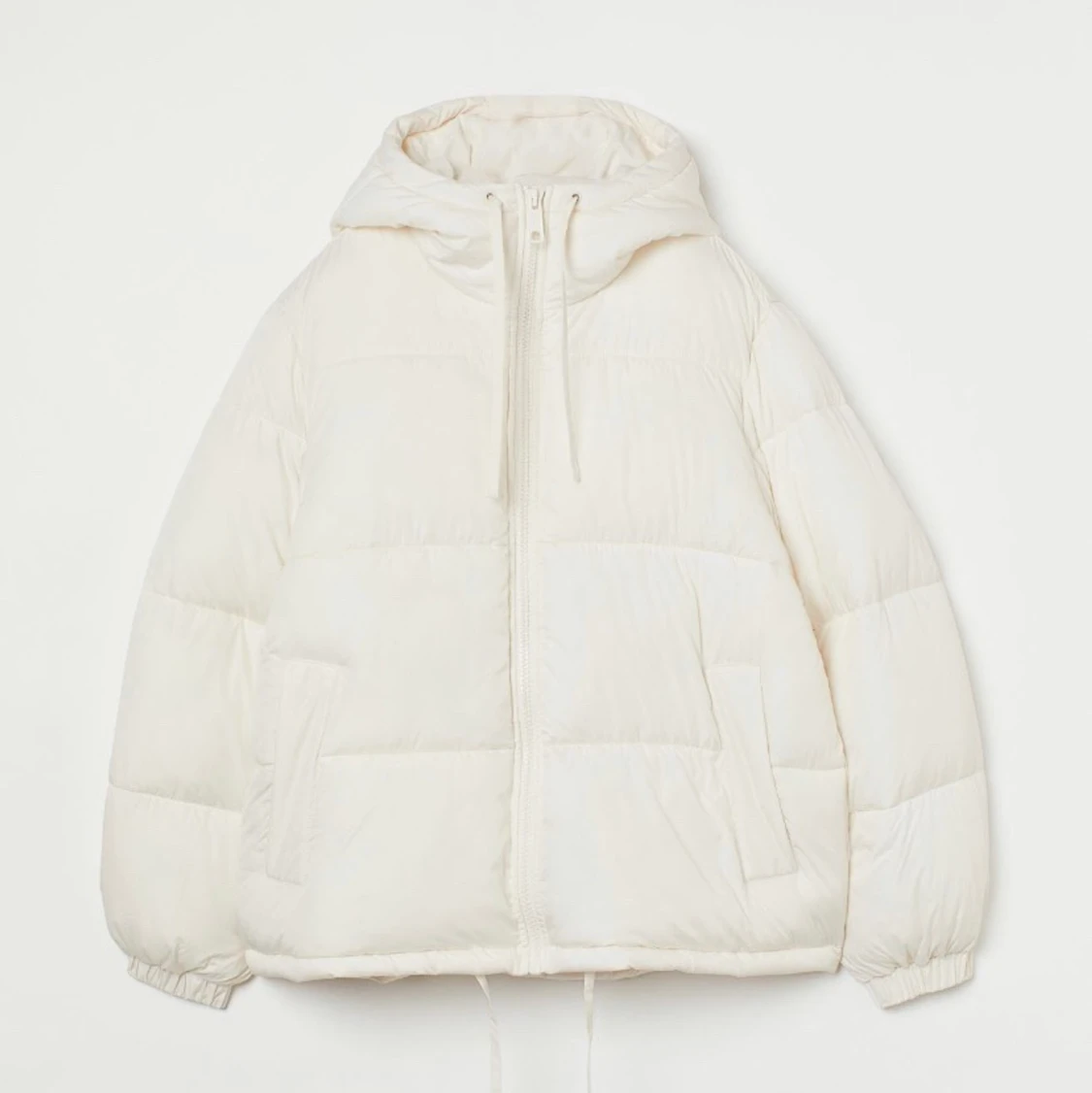 Vit pufferjacka från H&M