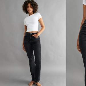 Ett par jätte fina svart gina tricot jeans i modellen straight slim jeans. Stl 36 Säljer eftersom dom är för stora och inte kommer till andvändning.  Nypris: 599 kr Bra skick!