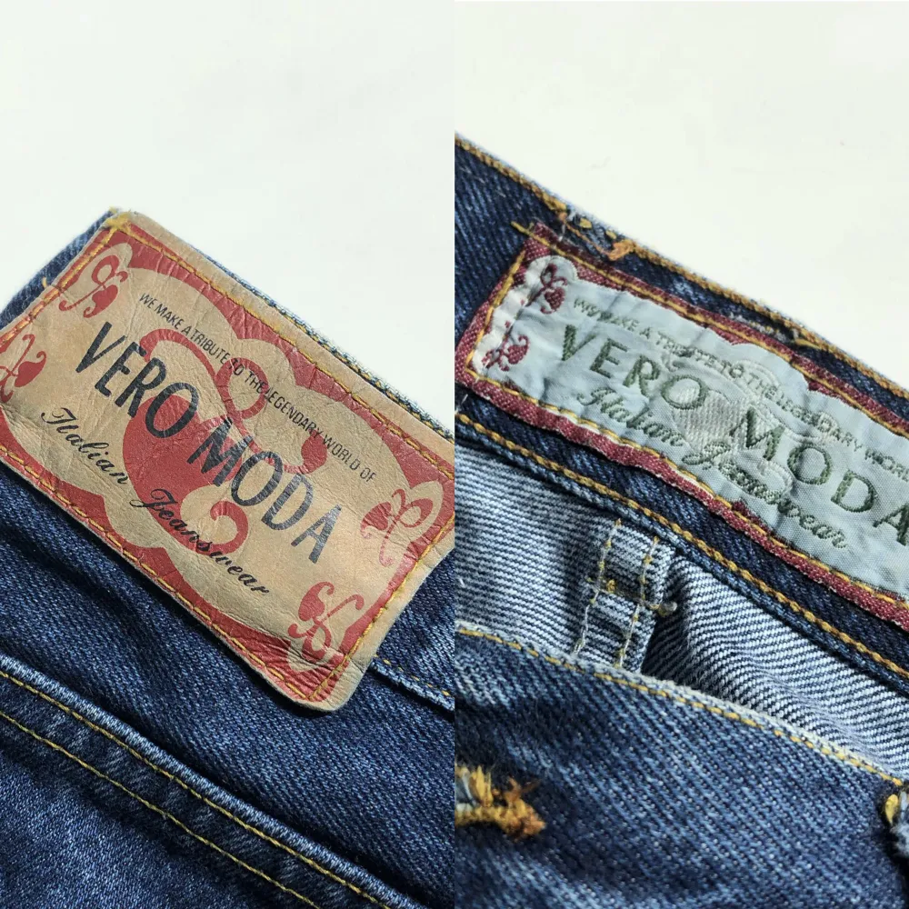 Vintage jeans från Vero Moda i snygg mörkblå wash. Skriv om du har några frågor💕. Jeans & Byxor.
