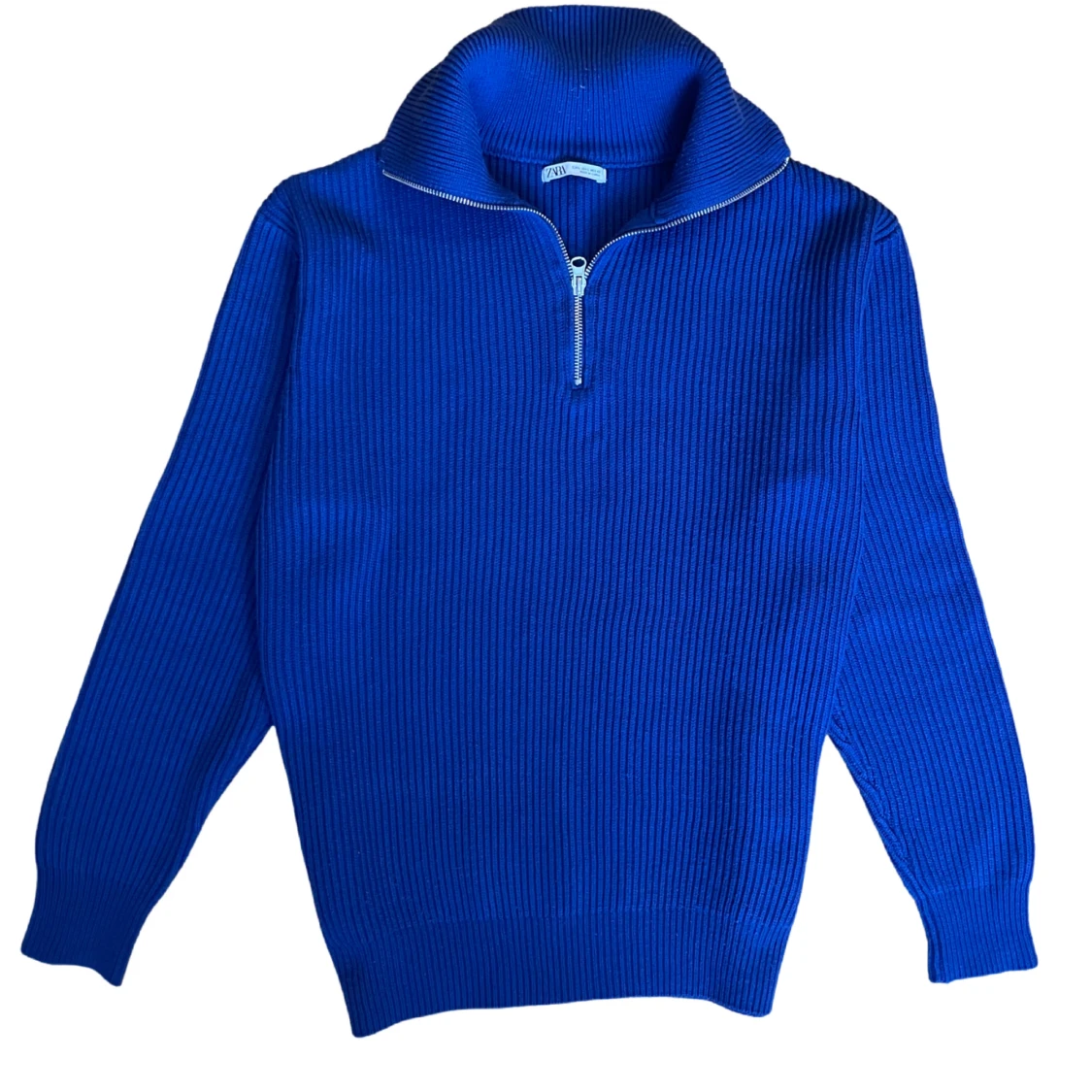 Zara half zip, stickad, storlek L - 90