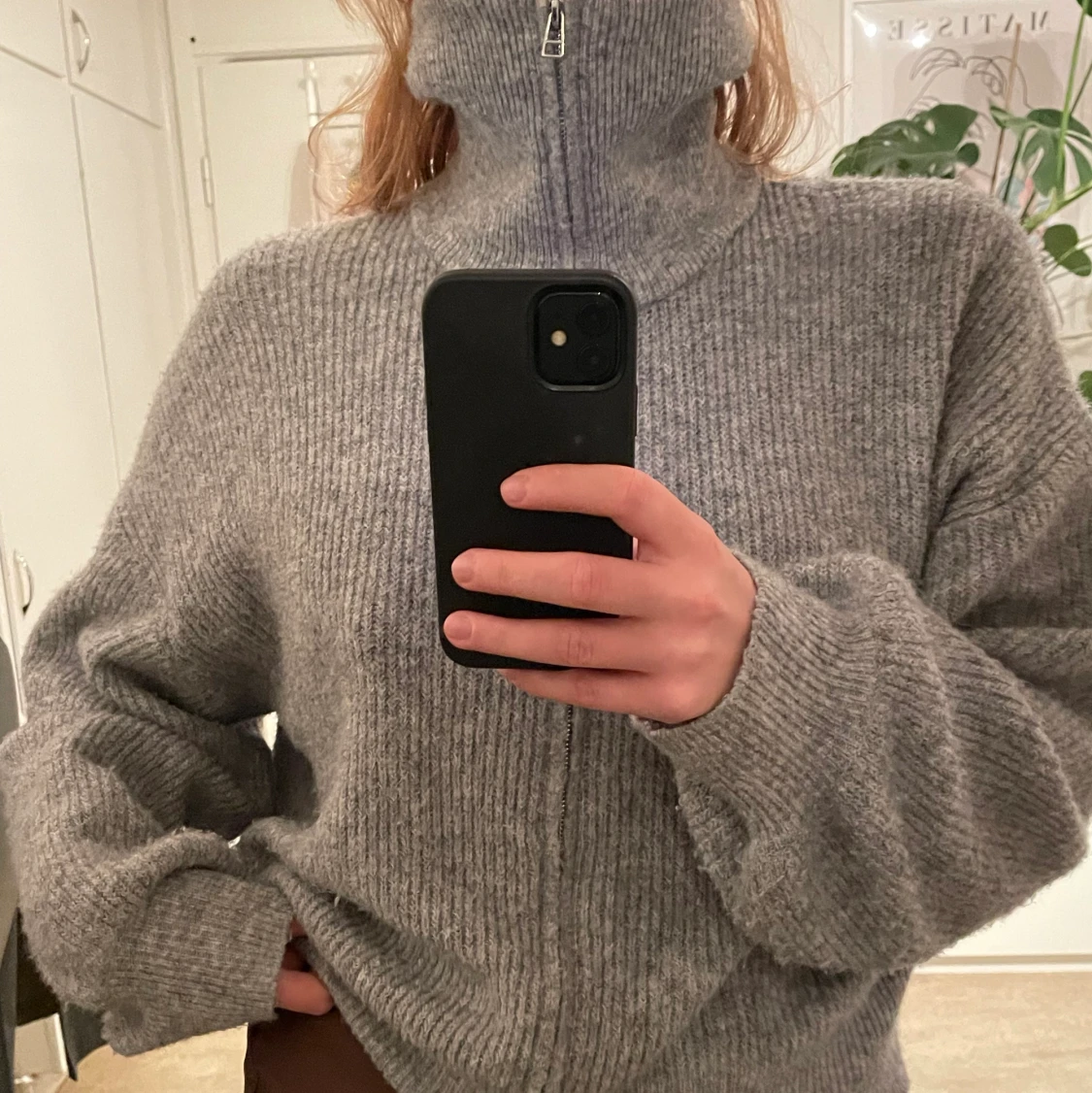 Zip up stickad  - 90