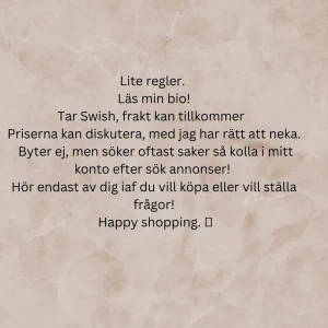 Trivsregler - Också kolla min omdöme om du är osäker! 