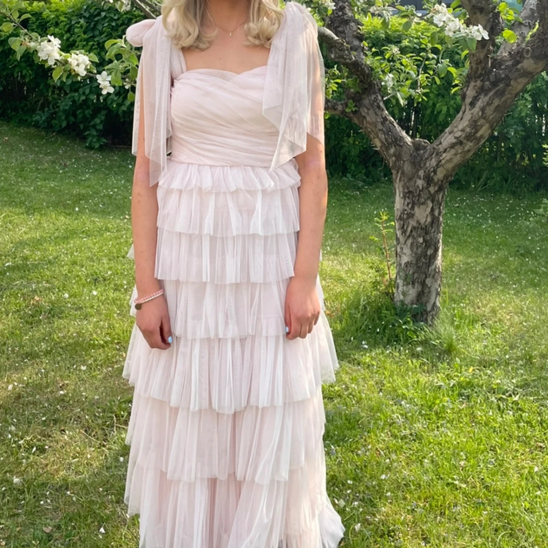 Lace & beads balklänning 