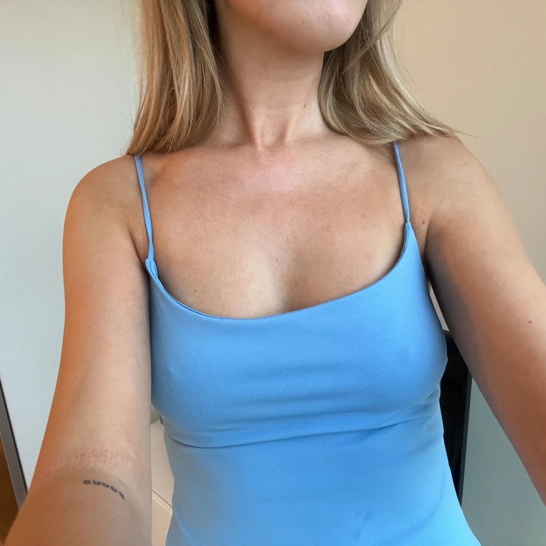 Blå maxiklänning - 90