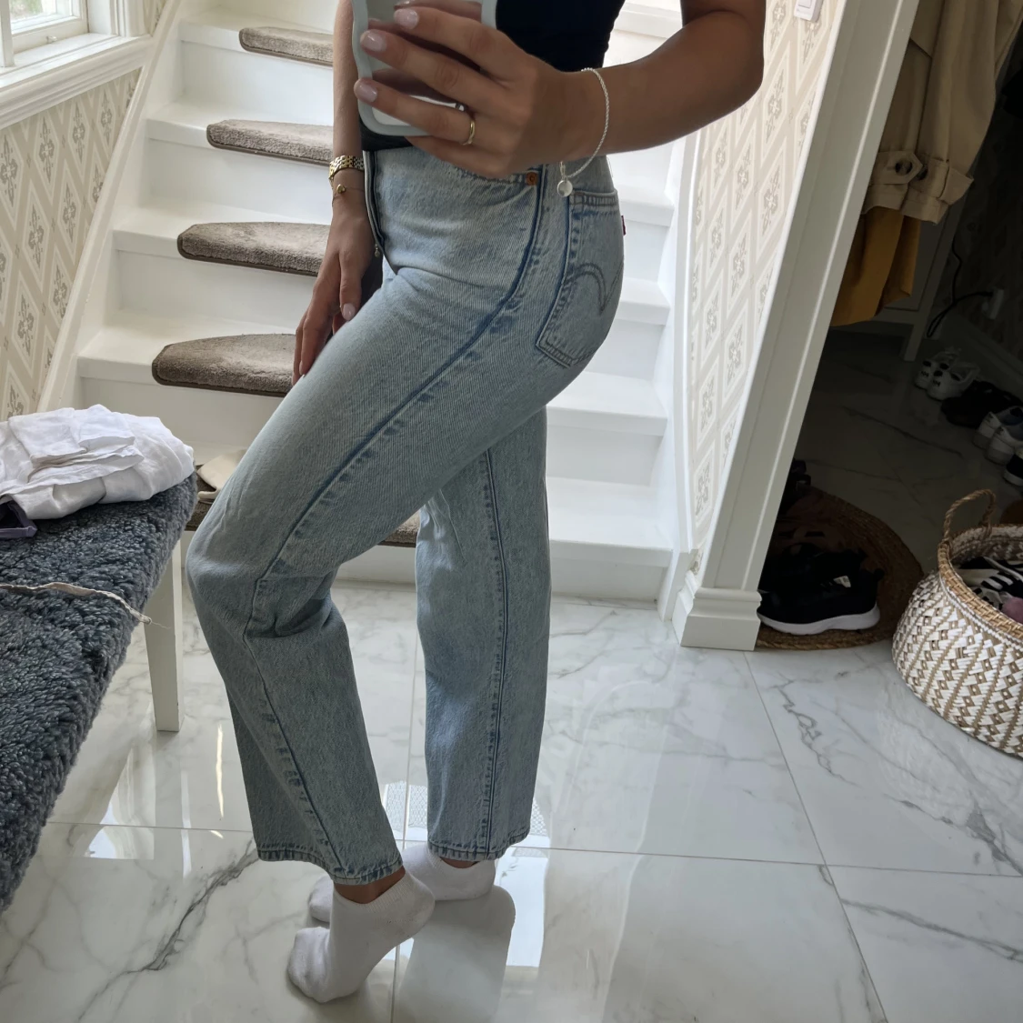 Blåa Levis jeans  - 90