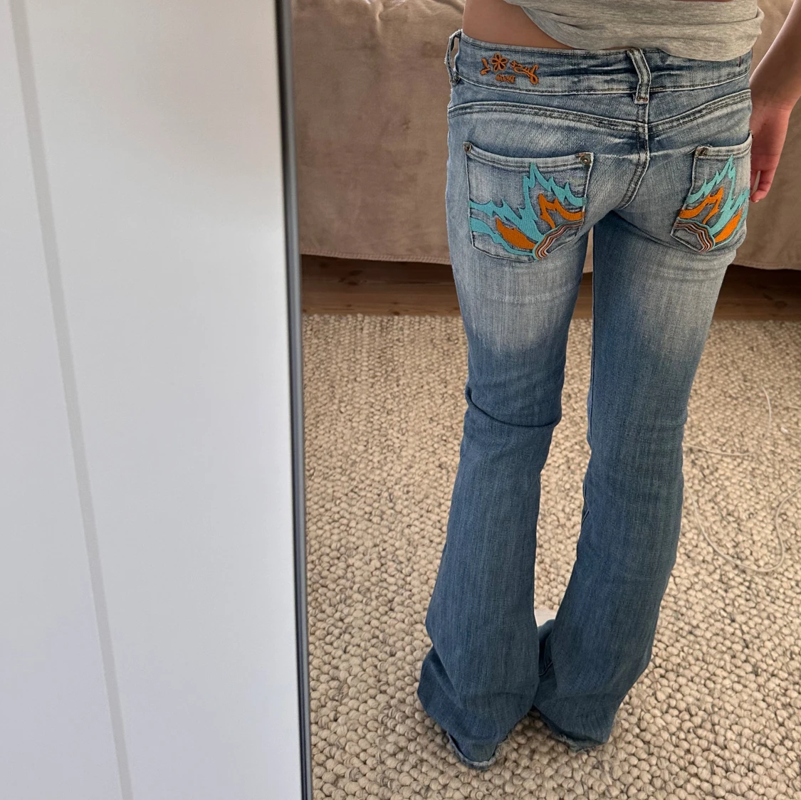 Lågmidjade jeans - 90