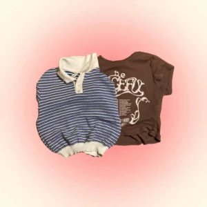 Crop tops - Två crop tops i storleken small. Köpte båda second hand, men fortfarande ganska bra skick.