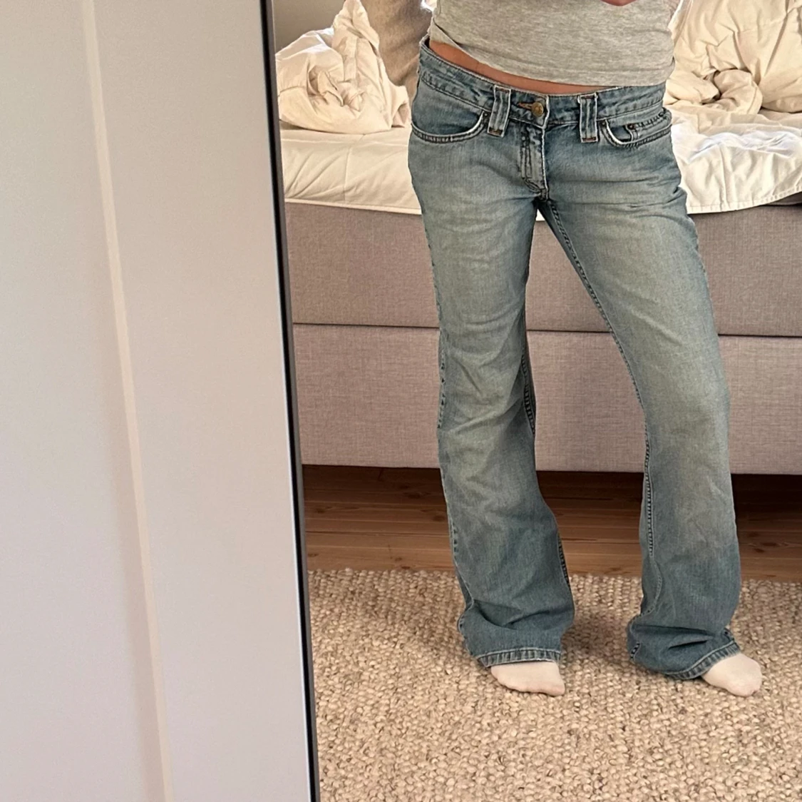 Lågmidjade jeans