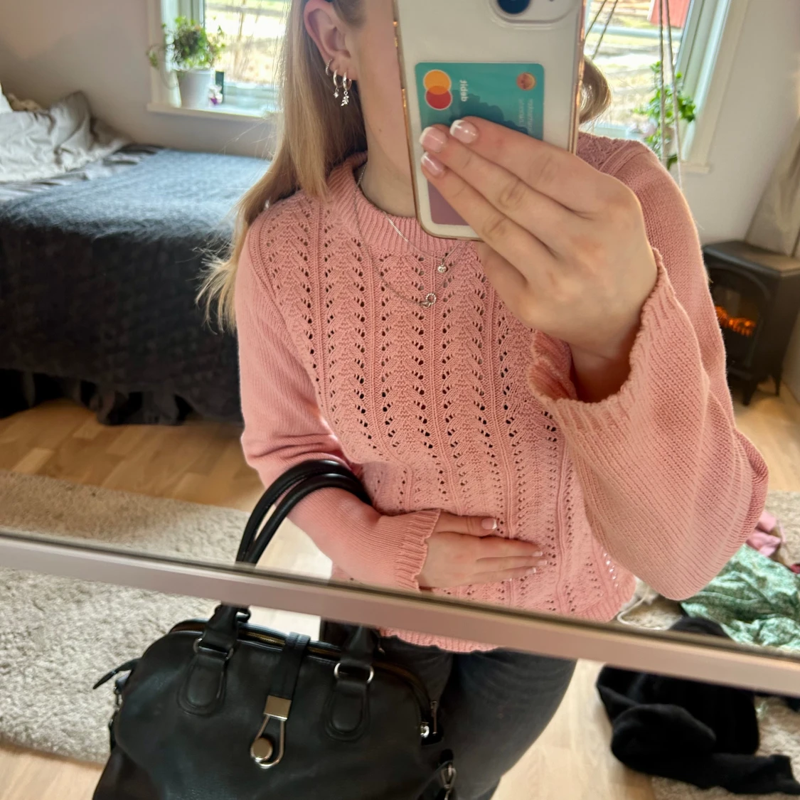 Jättesöt rosa tröja