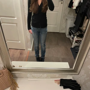 Blåa low waist jeans - Super snygga jeans