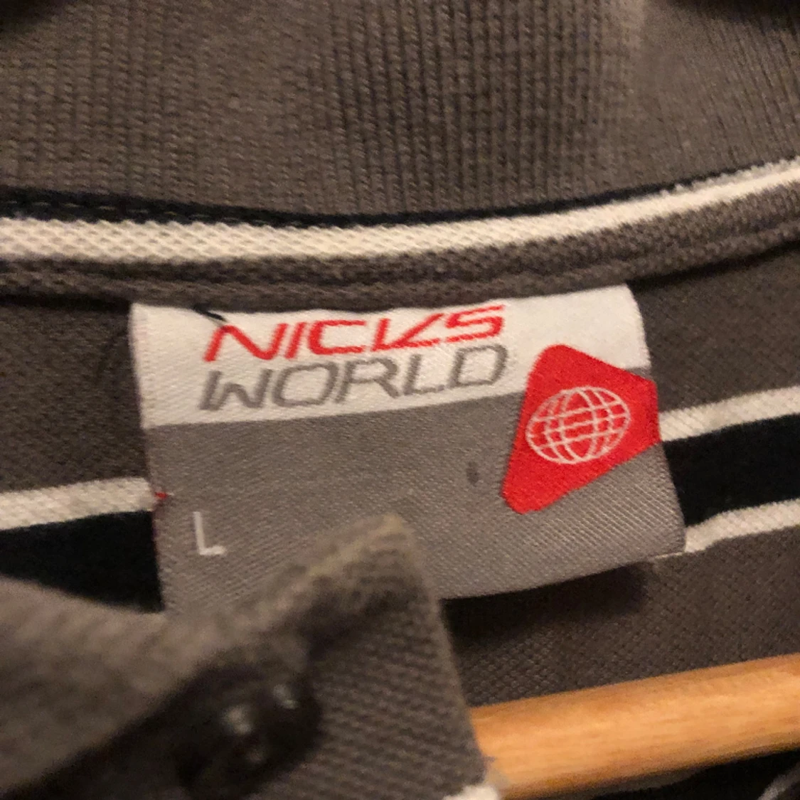 Randig Brun 2000s skorta - 90