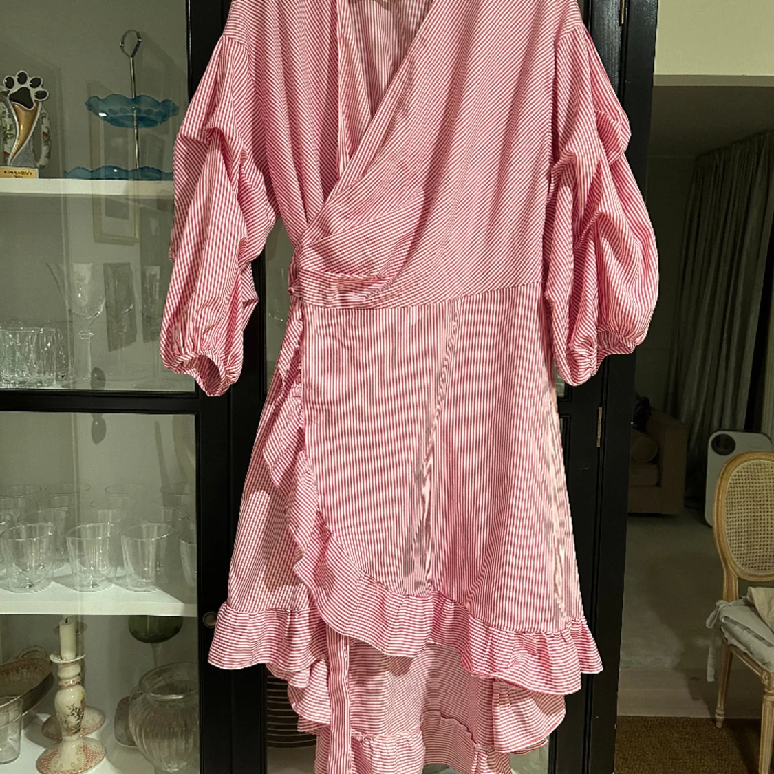 Omlottklänning polkagris