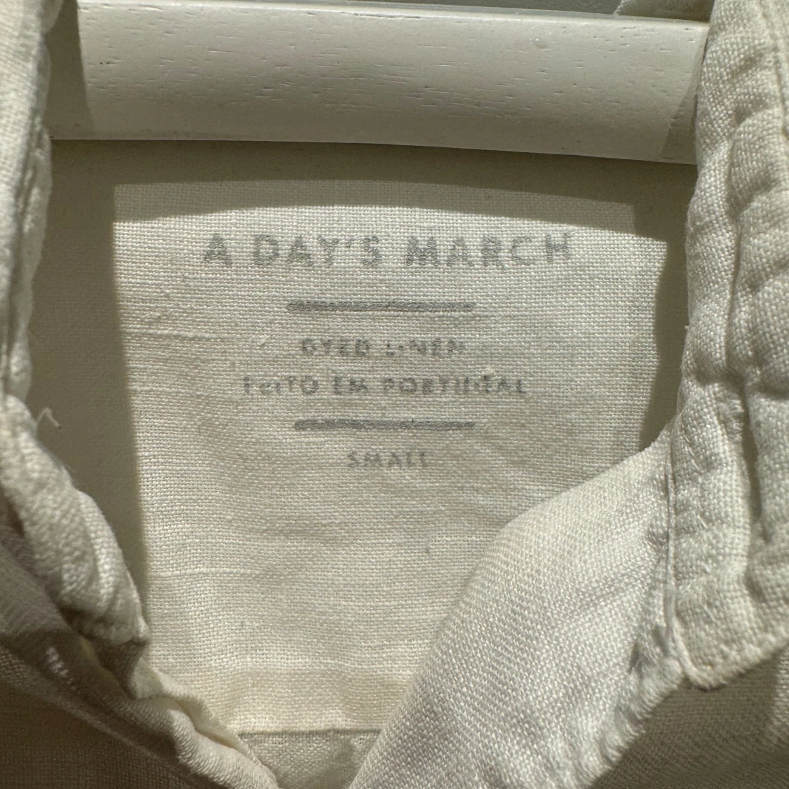 Vit linneskjorta - 91