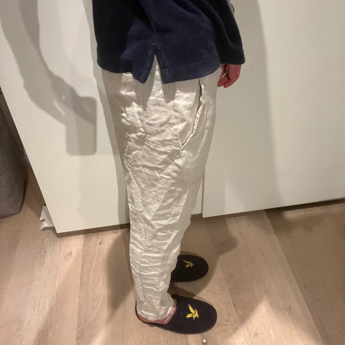 Linnébyxor beige - 90