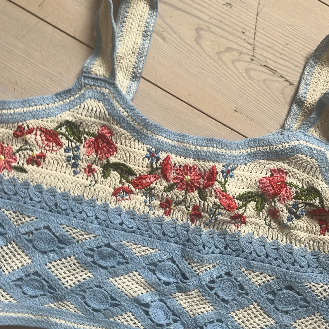 Söt virkad topp - 90