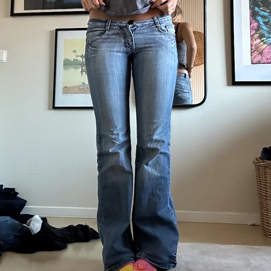 Lågmidjade jeans