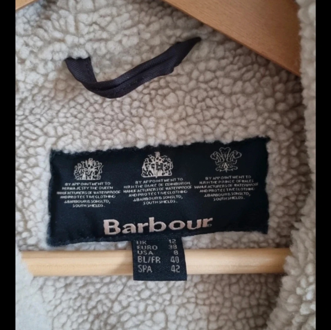 Barbour vinterjacka med teddymaterial - 91