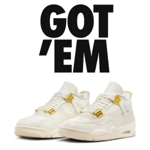 Jordan 4 metallic gold - Storlek 42.5 