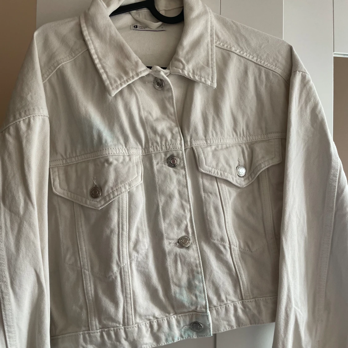 Vit jeansjacka