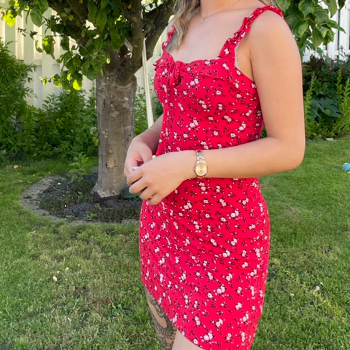 Röd sommarklänning - 91