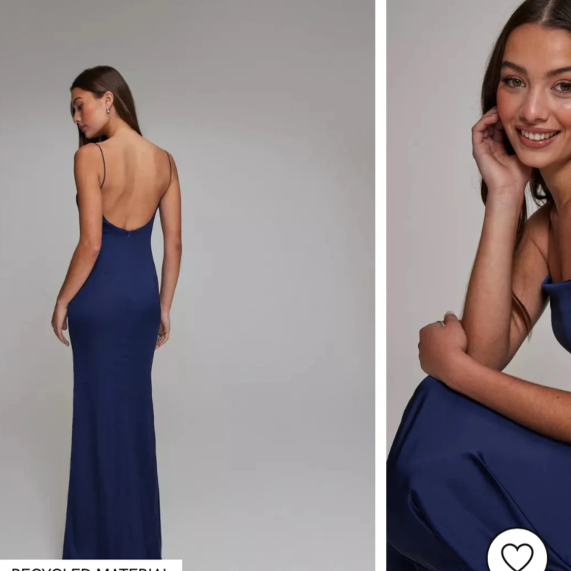 Satin balklänning - 90