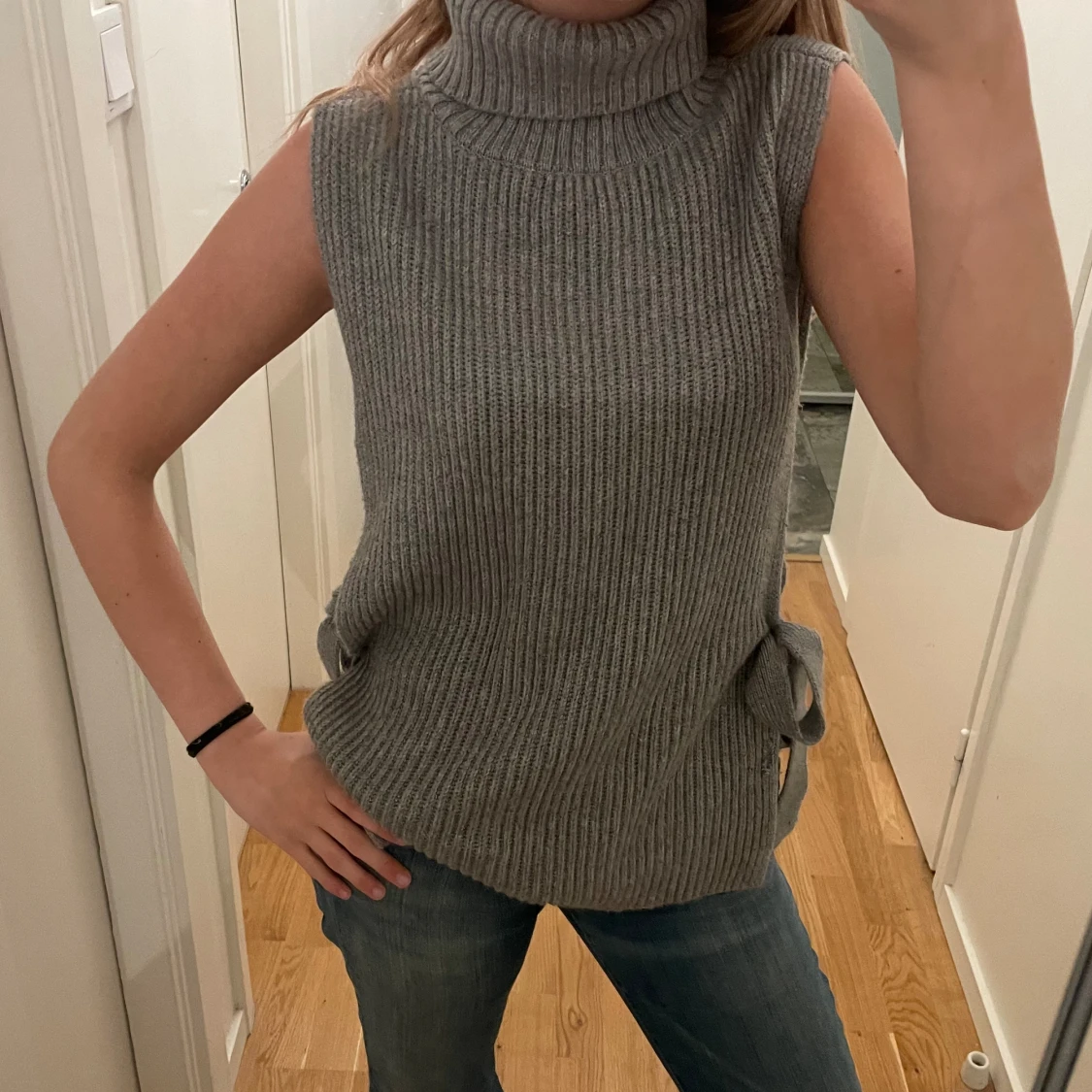 Stickad topp från hm