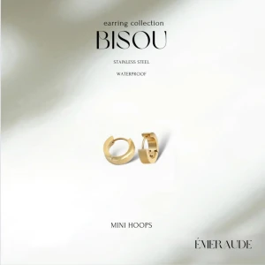 Bisou örhängen - Vattentäta rostfri stål