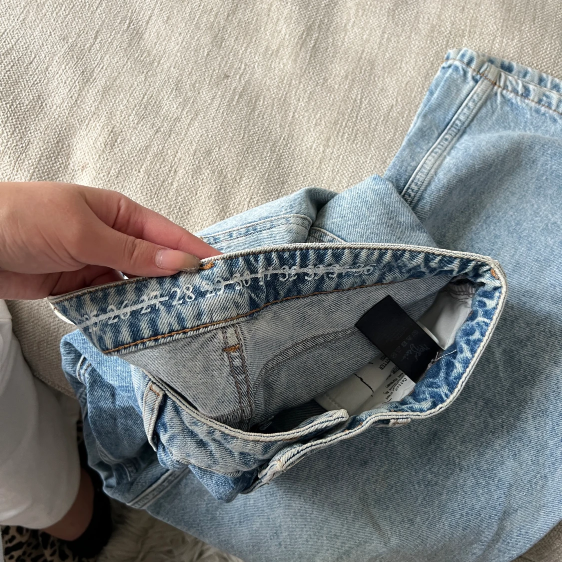 Blå bikbok jeans  - 90