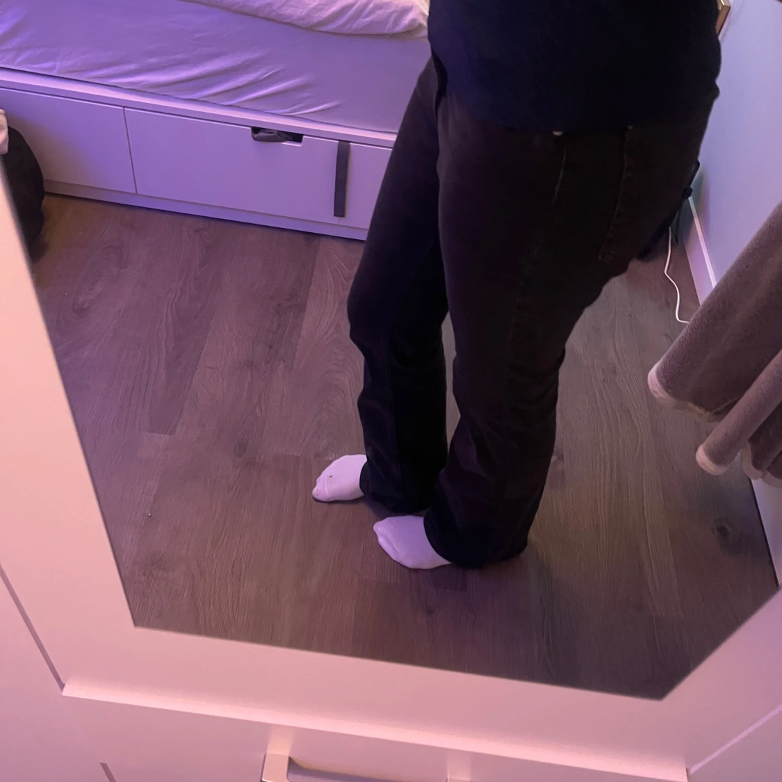 Svarta Boothcut / flare jeans!đ