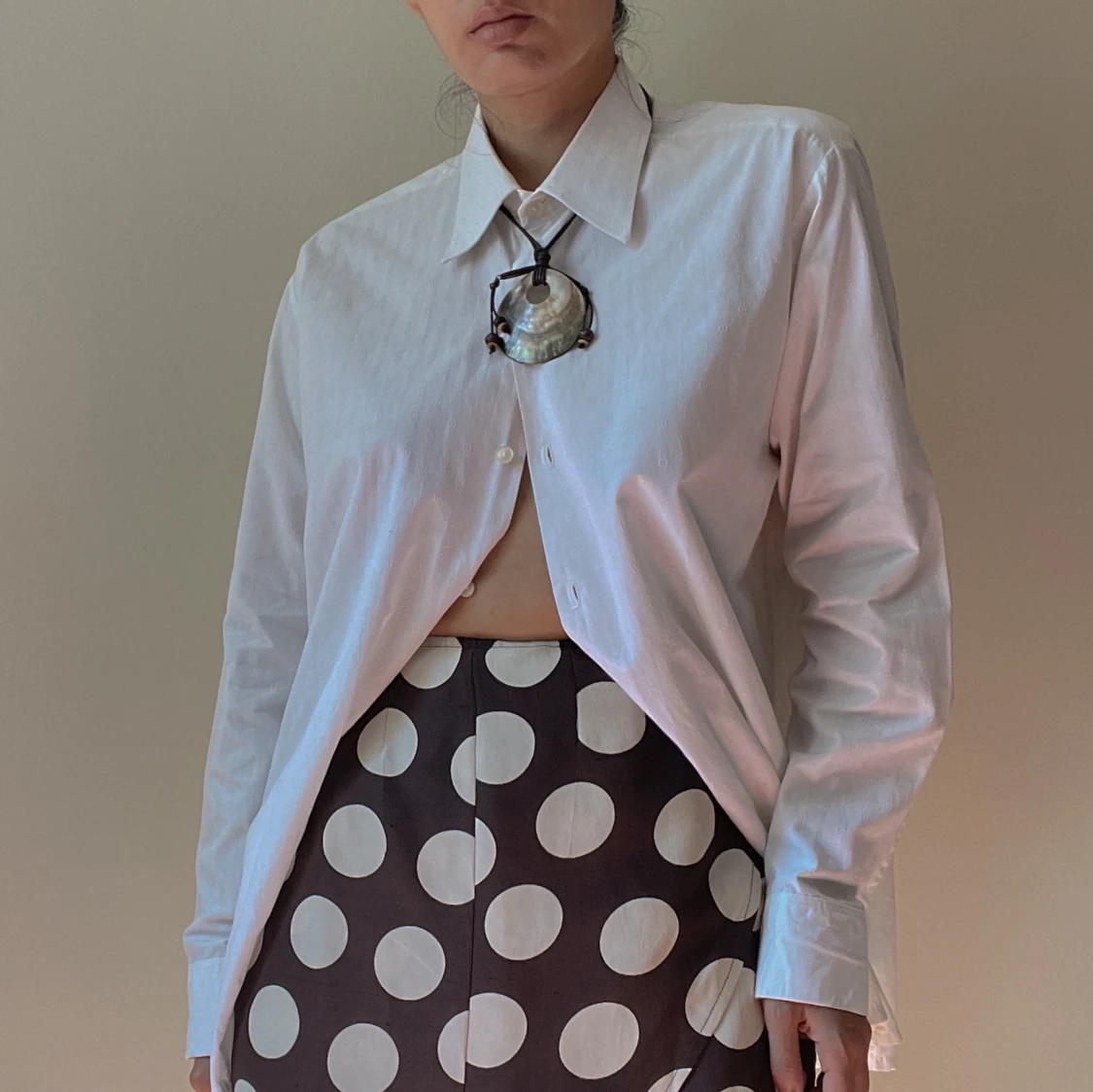 Vintage Oversize Cufflink Blouse