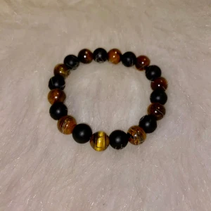 Natural stone bracelet - Hand made New 100%  Brown and balck