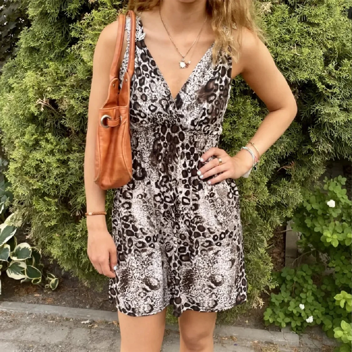 Leopard klänning  - 90