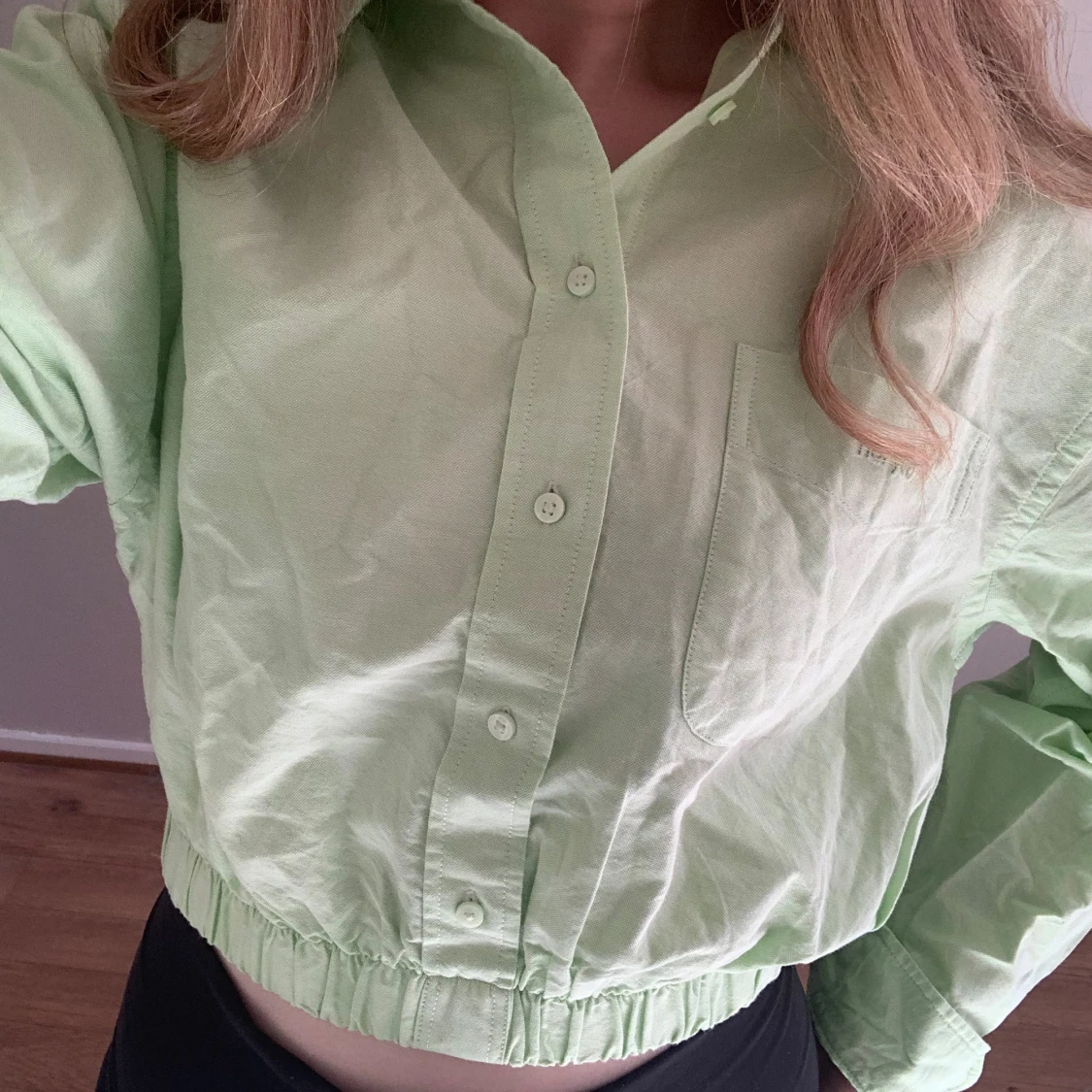 Croppad skjorta - 90