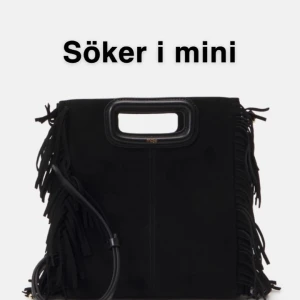 SÖKER - Hej! Söker en svart Maje väska i mini😇 Skriv till mig om ni säljer💕💕❤️