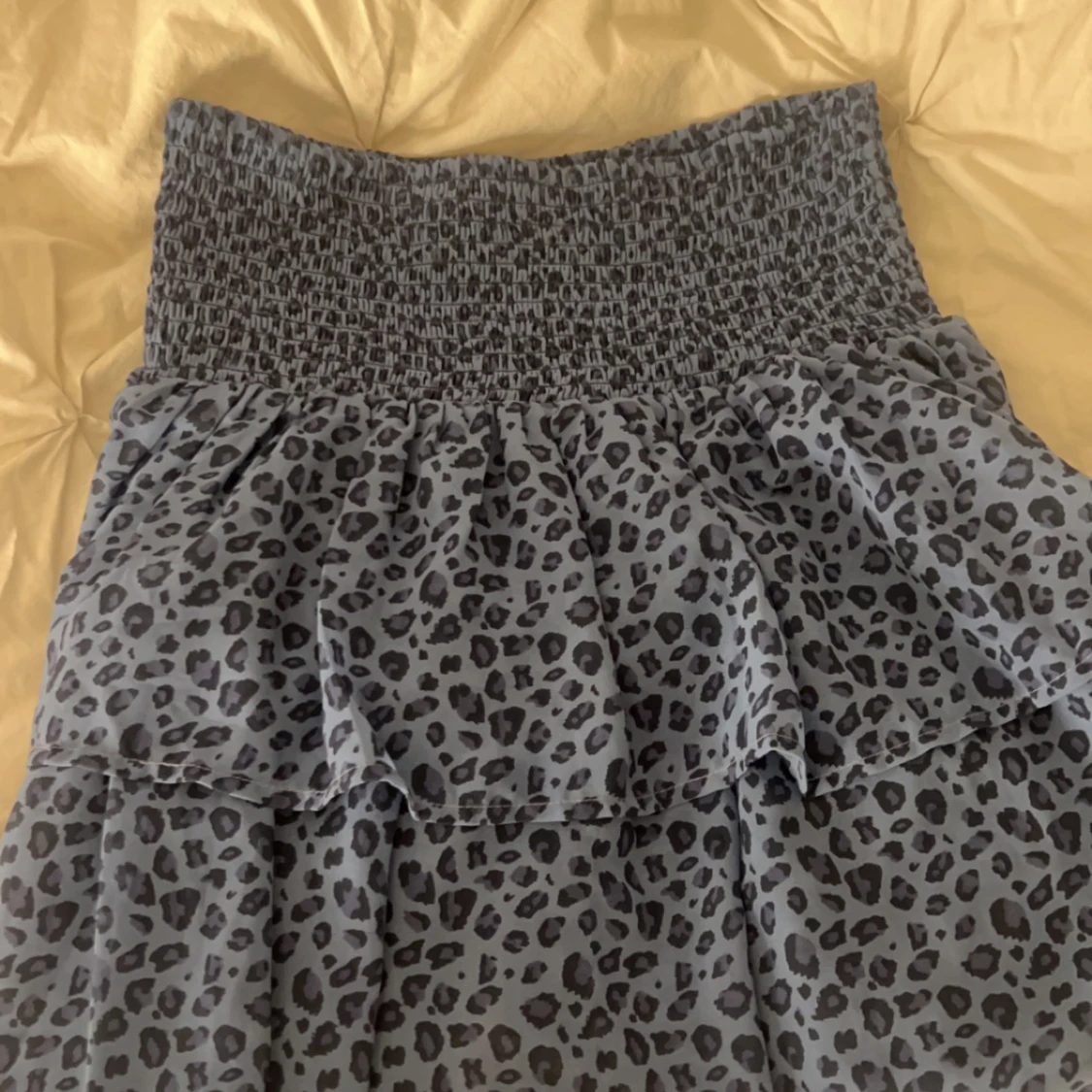 Blå Leopard volangkjol - 91