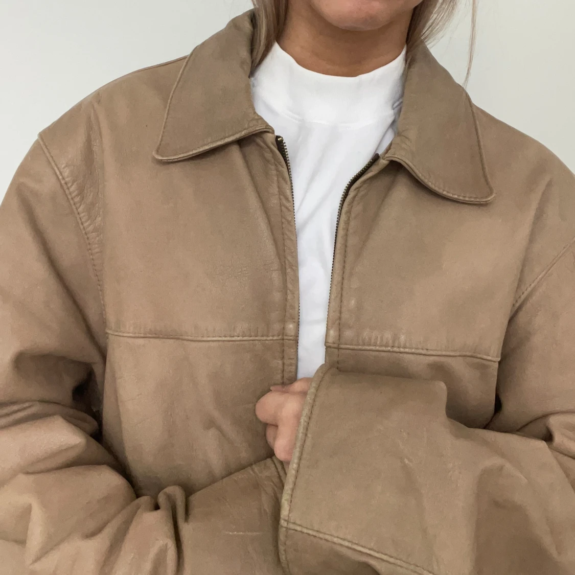 Läderjacka  - 90