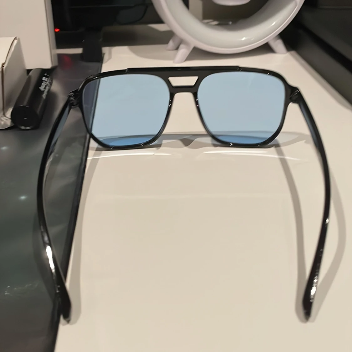 Solglasögon svart\ljusblå - 90