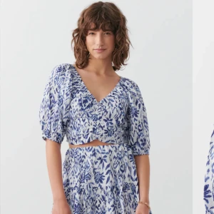 Blus - Blå kort blus 