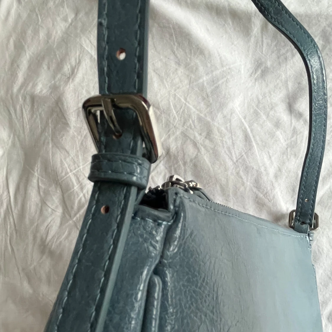 Blå baguetteväska  - 91