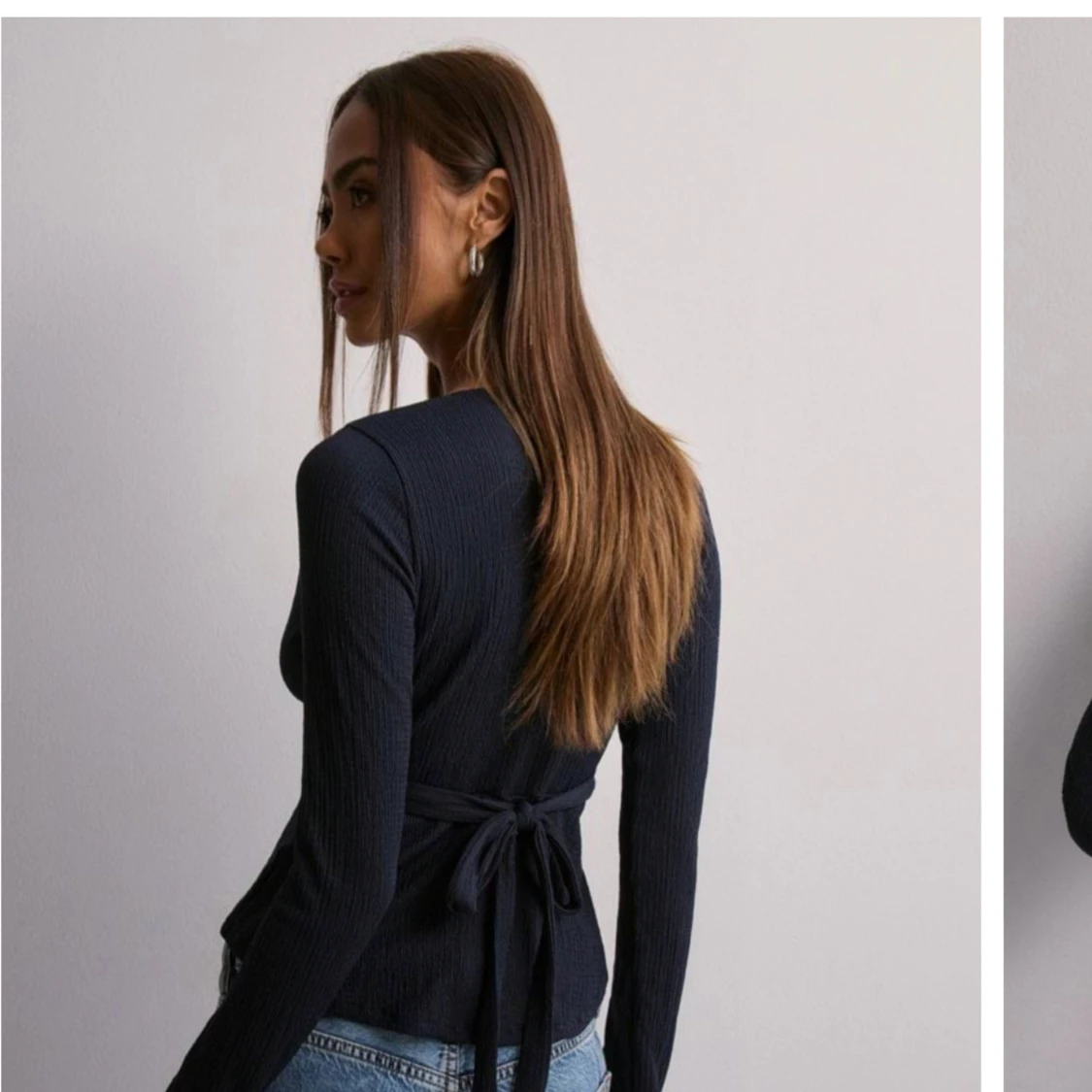 Marinblå blus  - 92