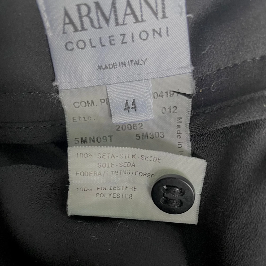 Vintage Armani Ruffle Trim Silk Skirt - 92